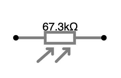 Photoresistor Symbol